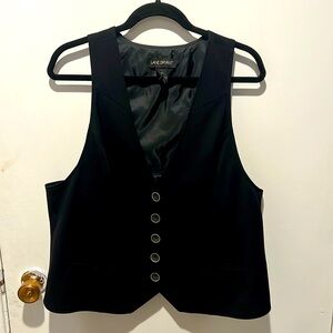 Lane Bryant dressy black vest. Size 20.